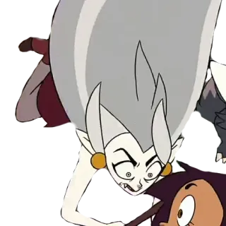 😡 7d51ffc2 Eda Clawthorne The Owl House kartun, Disney, sihir, penyihir, marah telegram sticker