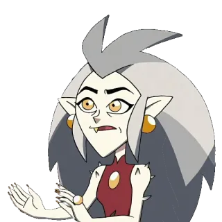 😕 a91ab12f Eda Clawthorne The Owl House kartun, karakter, penyihir, fanart, animasi telegram sticker