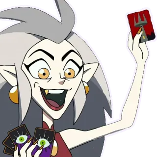 🃏 bff18250 Eda Clawthorne The Owl House Kartun, Karakter, Penyihir, Kartu, The Owl House, Eda Clawthorne telegram sticker