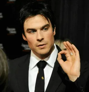 🦇 2858b2cb mężczyzna, garnitur, gest, znak OK telegram sticker