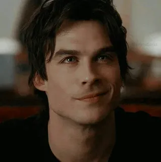 🦇 52a64989 Damon Salvatore The Vampire Diaries serial TV, wampir, Pamiętniki wampirów, Damon Salvatore, Ian Somerhalder, portret telegram sticker