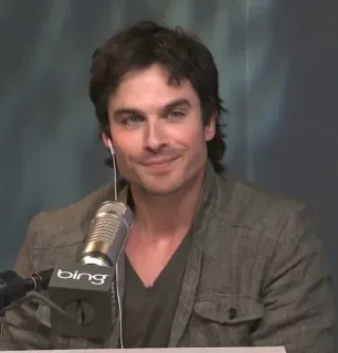 🦇 6c53eeb2 Ian Somerhalder bing aktor, mężczyzna, portret, celebryta, Ian Somerhalder telegram sticker