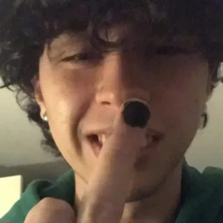 😳 7694195f Persona, Dedo corazón, Gesto, Grosero, Insulto telegram sticker