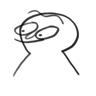 😀 084136c9 monigote, dibujo, dibujos animados, simple, divertido, meme telegram sticker