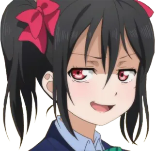 🙃 dc45f385 Nico Yazawa Love Live! 애니메이션, 스쿨 아이돌, 능글, 여자, 귀여운, 아이돌, 러브라이브 telegram sticker