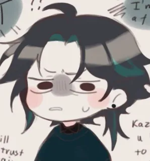 🌟 68e5d995 I'm a fool. anime, cartoon, drawing, sketch, digital art, character telegram sticker