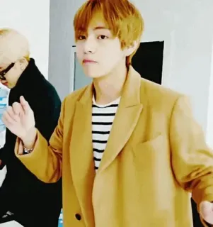 ✨ 72ee98ec V người, kpop, người nổi tiếng, ca sĩ, áo khoác telegram sticker