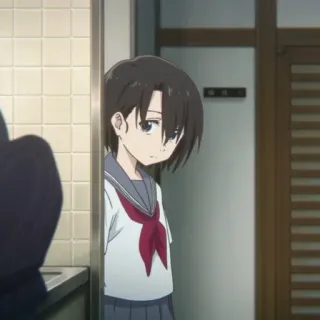 🐇 95f5916f Anime, Mädchen, Uniform, Schulmädchen, Japanische Animation, Charakter telegram sticker