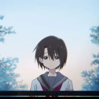 🐇 aa659f4f Shouko Nishimiya A Silent Voice Anime, Charakter, Schuluniform, Mädchen, Silent Voice, Shouko Nishimiya telegram sticker