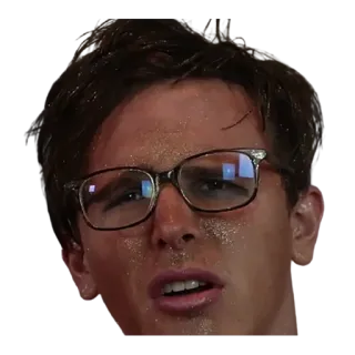 😠 1757c1bc sweaty, nervous, anxious, stressed, face, expression, glasses telegram sticker