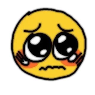 💌 3f50c15e Emoji, traurig, Cartoon, niedlich telegram sticker