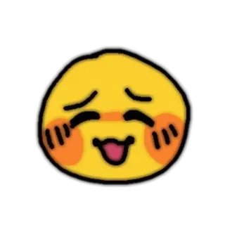 💌 7f1f5c1f emoji, grinsen, frech, spielerisch, gelb, cartoon telegram sticker