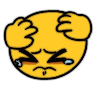 💌 8279e2a5 Emoji, Traurig, Verärgert, Weinend, Gelbes Gesicht, Gestresst telegram sticker