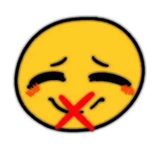 💌 b3edc297 Emoji, Ruhe, Stumm, Reißverschlussmund, Leise, Psst telegram sticker