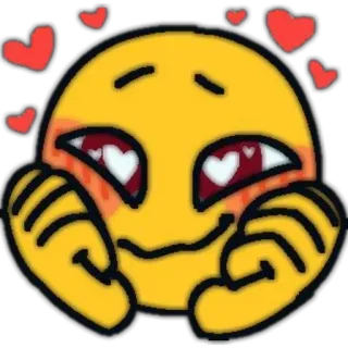 💌 ead8eaeb Emoji, Liebe, Herzen, Zuneigung, Süß, Gelb, Erröten telegram sticker