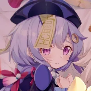 ❄️ 48ab3376 Qiqi Genshin Impact anime, Qiqi, Genshin Impact, gra wideo, słodkie telegram sticker