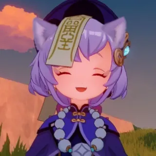 ❄️ c1546c4a Qiqi Genshin Impact 霊宝玉鉴 Anime, Gra wideo, Postać, Qiqi, Genshin Impact telegram sticker