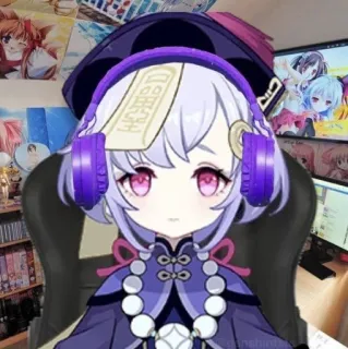 ❄️ f762d1ab Qiqi Genshin Impact Anime, Gra, Słodkie, Qiqi, Genshin Impact telegram sticker