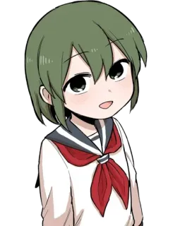 😂 6124736f Anime, Fille, Uniforme scolaire, Mignon, Dessin animé, Femme, Personnage telegram sticker