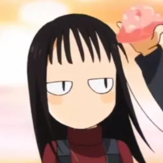 🎹 8092f597 anime, girl, expression, funny, cartoon, manga, character telegram sticker