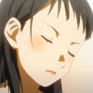 🎹 e8f6ad02 anime, woman, sleep, art, animation, portrait telegram sticker