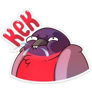 😅 f5691f5f KEK Kartun, Burung, Meme, Lucu, KEK, Emote, Reaksi telegram sticker