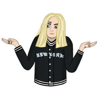 🤷‍♂️ ac3598ba NEW YORK sticker, cartoon, person, new york telegram sticker