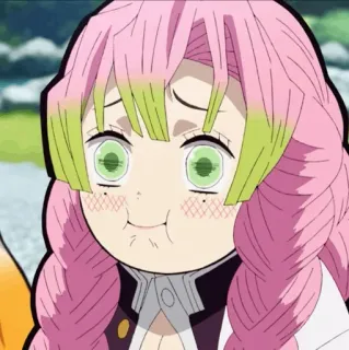 🖇 3aa85b60 Mitsuri Kanroji Demon Slayer อนิเมะ, ดาบพิฆาตอสูร, มิตสึริ คันโรจิ, น่ารัก, ตลก, คาวาอิ, ผมสีชมพู telegram sticker