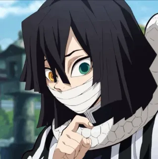 🐍 e4f64fe1 Obanai Iguro Demon Slayer อนิเมะ, งู, ดาบพิฆาตอสูร, โอบาไน อิงุโระ, เสาหลัก, มังงะ, ตัวละครอนิเมะ telegram sticker