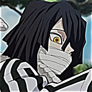 😶 4007461b Obanai Iguro Demon Slayer Anime, Demon Slayer, Obanai Iguro, Personage, Manga telegram sticker