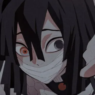 🐍 41f31491 Obanai Iguro Demon Slayer Аниме, Клинок, рассекающий демонов, Обанай Игуро, Хашира, Змеиный Хашира telegram sticker