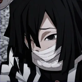 🐍 9dc9f155 Obanai Iguro Demon Slayer Аниме, Клинок, рассекающий демонов, Обанай Игуро, Манга, Змея, Хашира telegram sticker