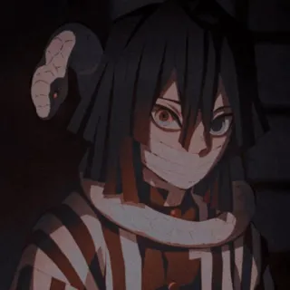 🐍 f177ad94 Obanai Iguro Demon Slayer Обанай Игуро, Клинок, рассекающий демонов, Аниме, Манга, Змея telegram sticker