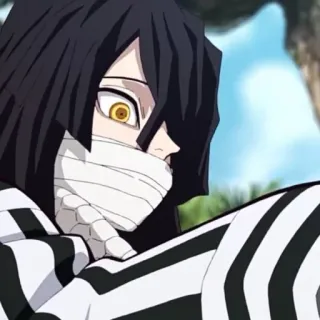 🐍 015ca097 Obanai Iguro Demon Slayer อนิเมะ, ดาบพิฆาตอสูร, โอบาไน อิกุโระ, ตัวละคร, มังงะ telegram sticker