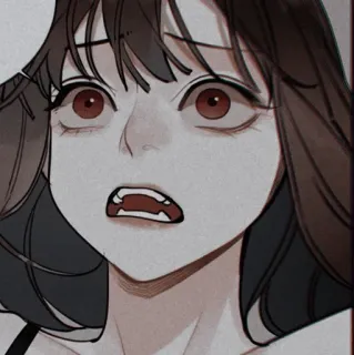 🩺 cecc21e6 アニメ, 漫画, ホラー, 恐怖, 不気味, キャラクター, 怖い, 表情 telegram sticker