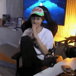 🌟 5471d31a Happy Crab crab, happy, hat, person, sitting telegram sticker