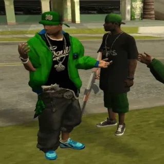 🗡 331a4213 Grand Theft Auto: San Andreas videogame, gta, san andreas, gang, wapen, geweer telegram sticker