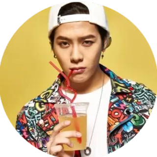 🍸 498fc61d person, trinken, hut, jacke, porträt telegram sticker