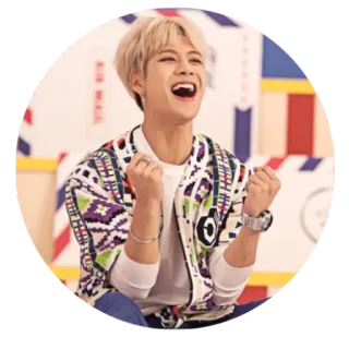 🤙 c6799234 Person, glücklich, aufgeregt, lächelnd, Mann telegram sticker