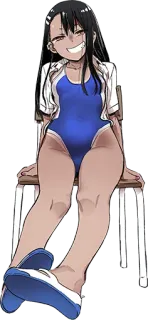 👹 6101c952 Nagatoro Don't Toy with Me, Miss Nagatoro 动漫, 漫画, 女孩, 泳装, 可爱, 长瀞同学, 角色 telegram sticker