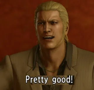 ๐ 8725239d Goro Majima Yakuza Pretty good! pretty, good, goro, majima, yakuza telegram sticker