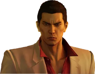 ๐ cf2611c2 Kazuma Kiryu Yakuza video game, character, man, suit telegram sticker