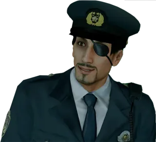 ๐ฎโโ๏ธ d344db94 Goro Majima Yakuza majima, police, officer, eyepatch, anime telegram sticker