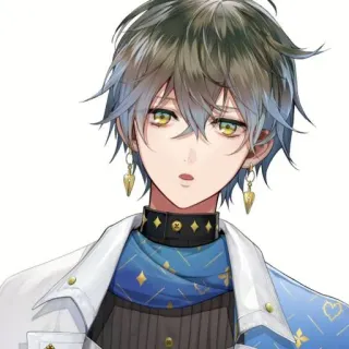 🦋 1bf11661 Аниме, Манга, Иллюстрация, Портрет, Персонаж, Мужской whatsapp sticker