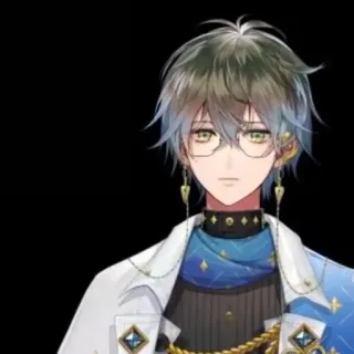 🦋 84c48d2b Ike Eveland Аниме, VTuber, Виртуальный ютубер, Персонаж, Мужской whatsapp sticker