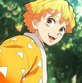 👺 d13c88eb Zenitsu Agatsuma Demon Slayer Zenitsu, Thanh Gươm Diệt Quỷ, Anime, Hoạt hình, Nhân vật, Manga telegram sticker