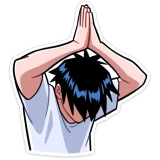 🙏 1afe7c68 Anime, Cartoni animati, Triste, Inchino, Scuse, Rimorso, Mani, Manga telegram sticker