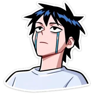 😭 c2ca0712 Anime, Manga, Pianto, Triste, Depresso, Cartone animato, Personaggio, Sticker telegram sticker