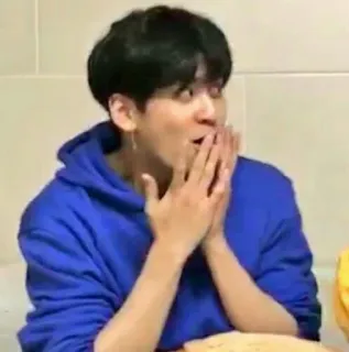 ✨ 349ddc5c choqué, homme asiatique, surprise, réaction, coréen telegram sticker