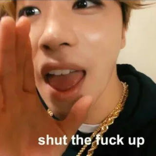 ✨ 44726e1e shut the fuck up Vulgaire, Meme, Offensant, Ta gueule, Expression telegram sticker
